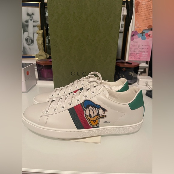 Authentic Gucci Disney Donald Duck Ace Sneaker brand new with COA & original box - Picture 4 of 12